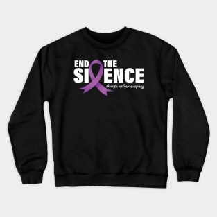 End The Silence Domestic Violence Awareness Crewneck Sweatshirt